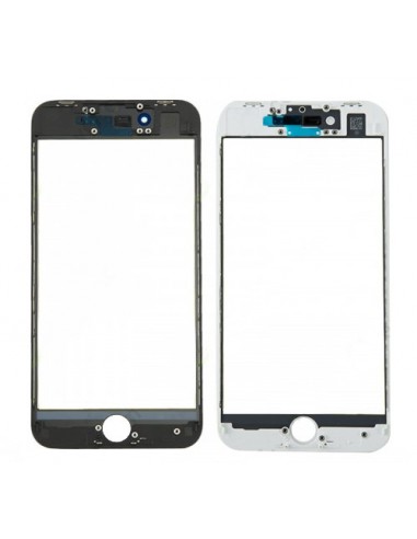 LCD stikliukas Apple iPhone 8/SE 2020 su rėmeliu ir OCA juodas V3
