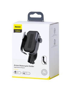 Telefono laikiklis dviračiui Baseus Armor juodas SUKJA-01