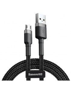 USB kabelis Baseus Cafule Type-C 2.0m 2.0A pilkas-juodas CATKLF-CG1