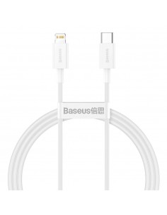 USB kabelis Baseus Superior iš Type-C į Lightning PD 20W 1.0m baltas CATLYS-A02