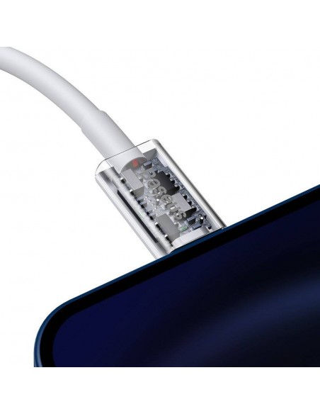 USB kabelis Baseus Superior iš Type-C į Lightning PD 20W 1.0m baltas CATLYS-A02