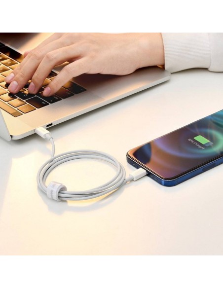 USB kabelis Baseus Superior iš Type-C į Lightning PD 20W 1.0m baltas CATLYS-A02