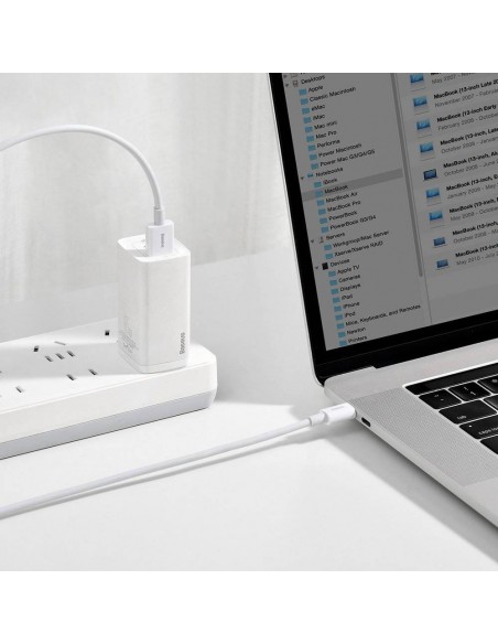 USB kabelis Baseus Superior iš USB į Type-C 66W 1.0m baltas CATYS-02