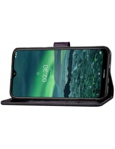 Dėklas Flower Book Samsung A146 A14 5G juodas 2