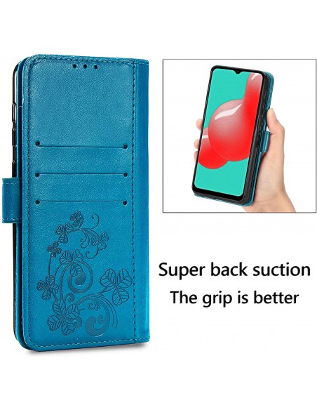Dėklas Flower Book Samsung A146 A14 5G mėlynas