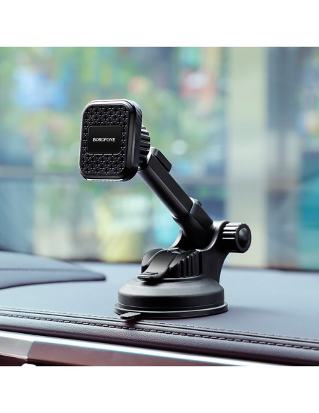 Automobilinis telefono laikiklis Borofone BH21 Vanda, tvirtinamas ant prietaisų skydelio, magnetinis