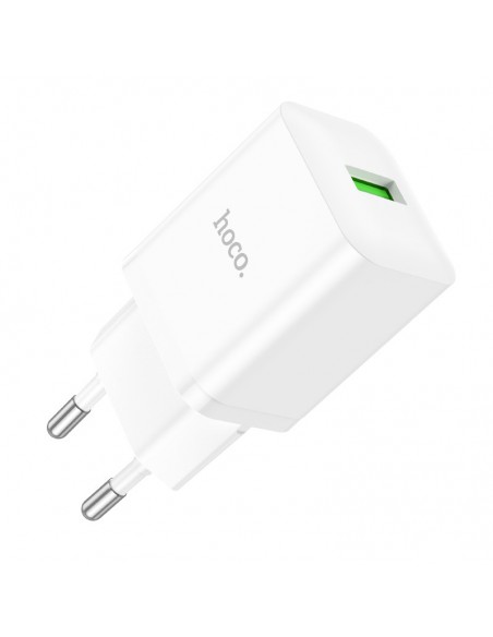 Įkroviklis buitinis Hoco N26 USB-A Quick Charge 3.0 18W baltas