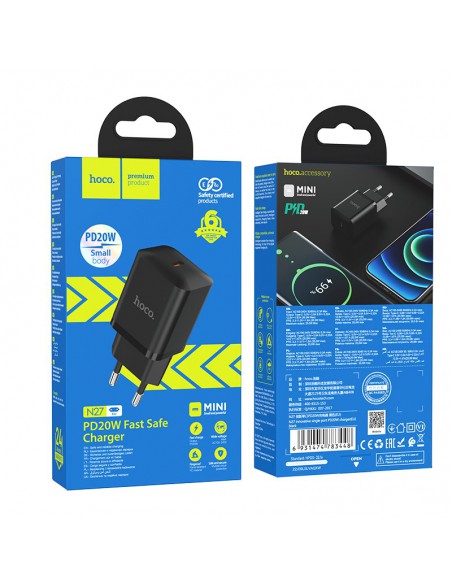 Įkroviklis buitinis Hoco N27 Innovative PD20W juodas