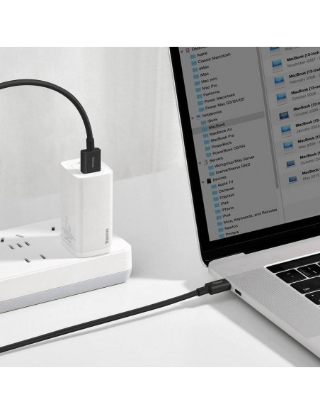 USB kabelis Baseus Superior iš USB į Type-C 66W 2.0m juodas CATYS-A01