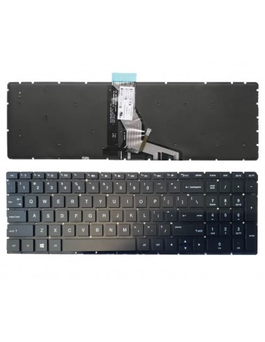 Klaviatūra HP 250 G6, 255 G6, 256 G6, 258 G6, 15-BS su apšvietimu (US)