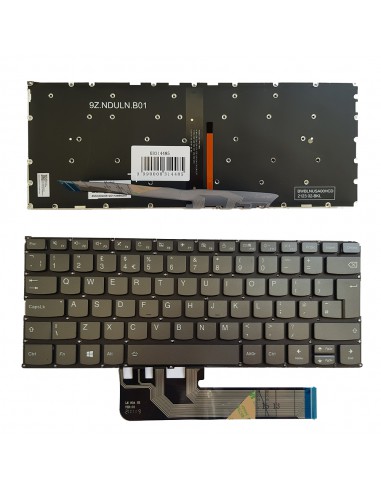 Klaviatūra Lenovo Yoga 730-13IKB, 730-15IKB, UK, su pašvietimu