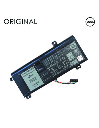 Nešiojamo kompiuterio baterija DELL 8X70T, 6216mAh, Original