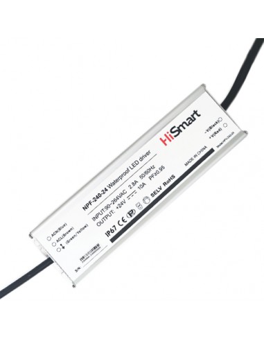 Maitinimo šaltinis 24V, 10A, 240W, PFC, IP67