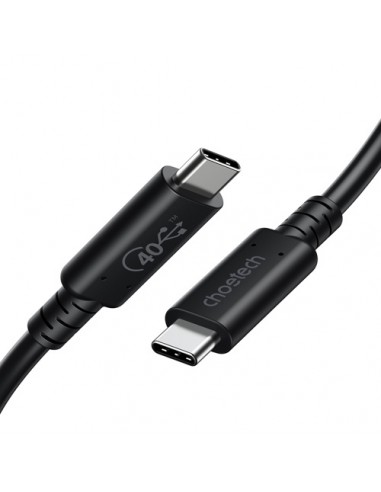Kabelis CHOETECH USB4, USB-C - USB-C, 40Gbps, 100W, 20V/ 5A, 8K/ 60HZ, 0.8m