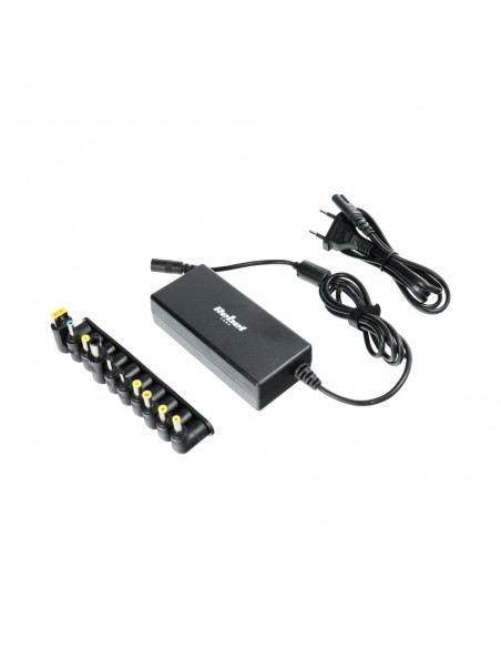 Įkroviklis buitinis universalus REBEL for Notebook/Laptop 65W/18-20V juodas