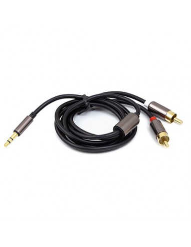 Audio kabelis 3.5mm - 2x RCA, 1.5m