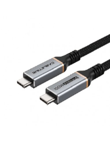 Premium kabelis USB4, USB-C - USB-C, 40Gbps, 100W, 20V/ 5A, 8K/ 60HZ, 1m