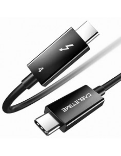 Kabelis Thunderbolt 4, USB-C - USB-C, 40Gbps, 100W, 20V/ 5A, 8K/ 60HZ, 1.8m