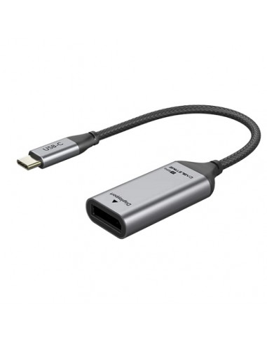 Adapteris USB-C (M) - DisplayPort (F), 4K/60Hz, su paauksuotomis jungtimis