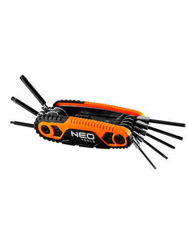 TORX raktų rinkinys: T9, T10, T15, T20, T25, T27, T30, T40