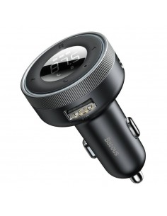 Transmiteris Baseus Enjoy Bluetooth MP3 grotuvas/FM bangų moduliatorius (laisvų rankų įranga,LCD,2xUSB Wireless 5.0+5V/3.4A 
