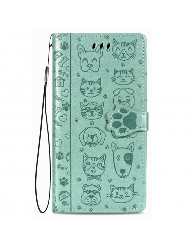 Dėklas Cat-Dog Samsung A546 A54 5G žalias