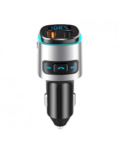 FM moduliatorius automobiliui BC41 (USB 2.0, USB 3.0, QC,laisvų rankų įranga)