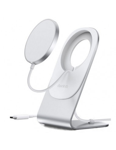 Magnetinis bevielis įkroviklis su stovu CHOETECH, 15W, MagSafe