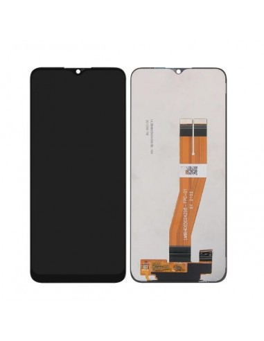Ekranas Samsung A025 A02s/A037 A03s su lietimui jautriu stikliuku juodas ORG