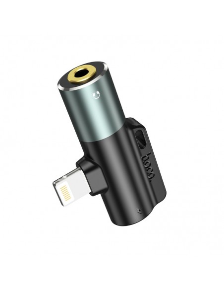 Audio adapteris Hoco LS32 Lightning to 3.5mm pilkas