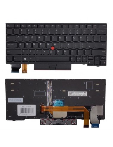Klaviatūra LENOVO Thinkpad X13, su pašvietimu, su trackpoint, US