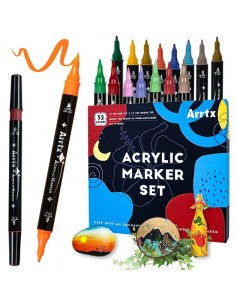 Akriliniai markeriai - flomasteriai ARRTX, 32 spalvų