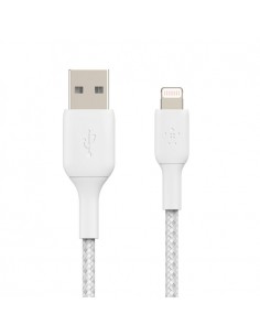 USB kabelis Belkin Boost Charge Braided USB-A to Lightning 1.0m baltas 2