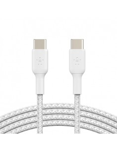 USB kabelis Belkin Boost Charge Braided USB-C to USB-C 1.0m baltas