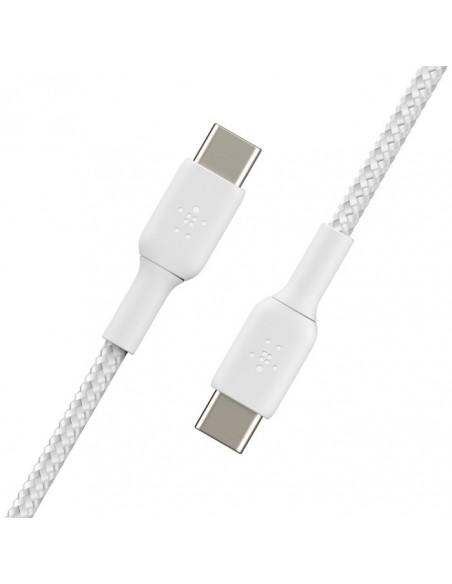 USB kabelis Belkin Boost Charge Braided USB-C to USB-C 1.0m baltas