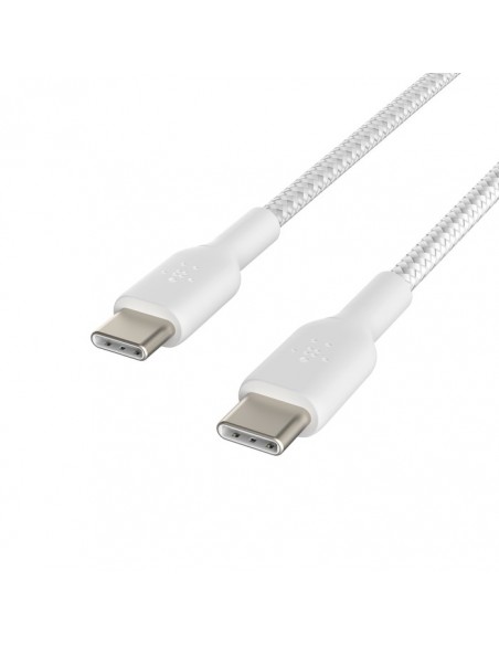 USB kabelis Belkin Boost Charge Braided USB-C to USB-C 1.0m baltas