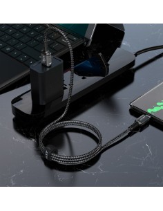 USB kabelis Acefast C1-04 USB-A to USB-C 1.2m juodas 2