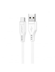 USB kabelis Acefast C3-04 USB-A to USB-C 1.2m baltas