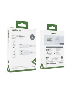 USB kabelis Acefast C3-04 USB-A to USB-C 1.2m baltas 2