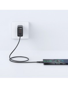USB kabelis Acefast C3-04 USB-A to USB-C 1.2m juodas 2