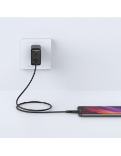 USB kabelis Acefast C3-09 USB-A to MicroUSB 1.2m juodas 2