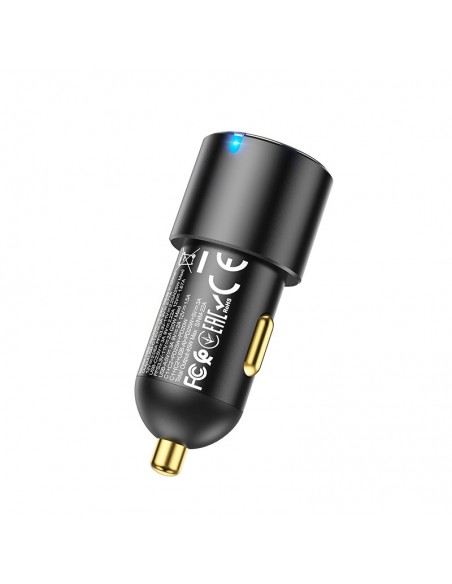 Įkroviklis automobilinis Hoco NZ6 PD45W 2xType-C/1xUSB-A juodas