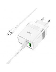 Įkroviklis buitinis Hoco N21 USB-A/Type-C PD30W+QC3.0 + Type-C baltas 2