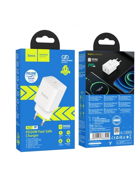 Įkroviklis buitinis Hoco N27 Innovative PD20W baltas