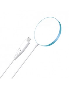 Magnetinis bevielis įkroviklis CHOETECH, 15W, iPhone 14, mėlynas