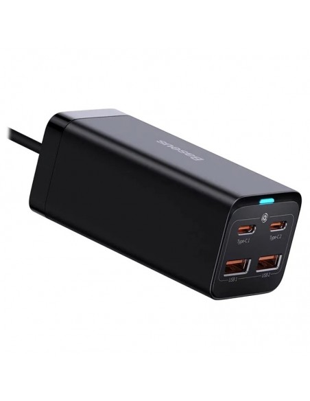 Įkroviklis buitinis Baseus GaN3 Pro 2xType-C/2xUSB 100W juodas CCGP000101