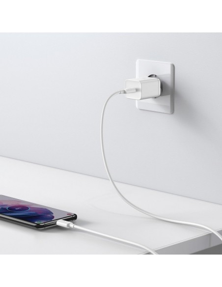 Įkroviklis buitinis Baseus Super Si 25W + Type-C 1.0m baltas TZCCSUP-L02