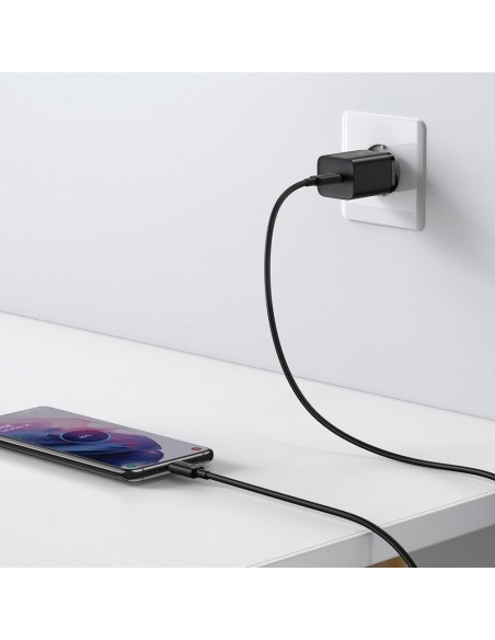 Įkroviklis buitinis Baseus Super Si 25W + Type-C 1.0m juodas TZCCSUP-L01