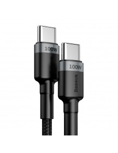 USB kabelis Baseus Cafule PD100W Type-C 2.0m pilkas-juodas CATKLF-ALG1 2
