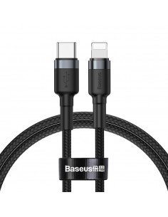 USB kabelis Baseus Cafule PD20W Type-C to Lightning 1.0m pilkas-juodas CATLKLF-G1